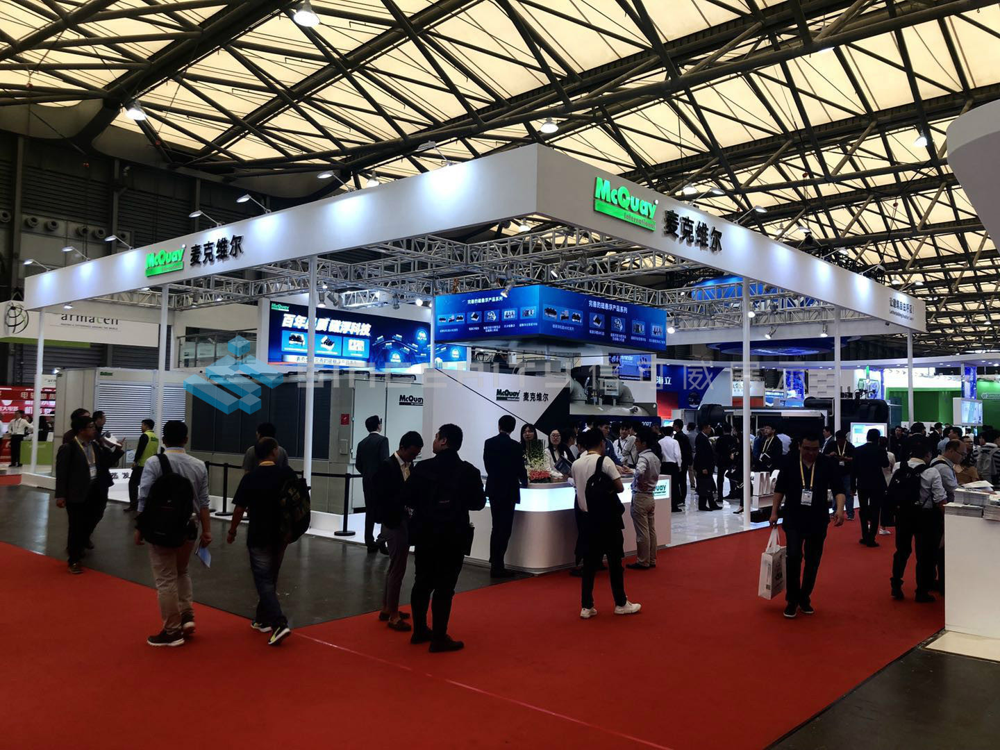 麥克維爾展臺(tái)設(shè)計(jì)現(xiàn)場(chǎng)圖