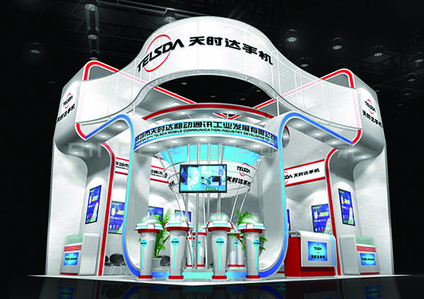 天時達(dá)手機(jī)展臺設(shè)計搭建效果圖