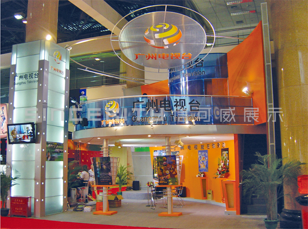 廣州電視臺展臺設計現(xiàn)場圖