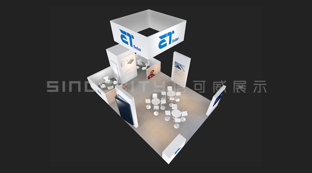 無錫博達(dá)美國電子展模塊化展臺設(shè)計效果圖