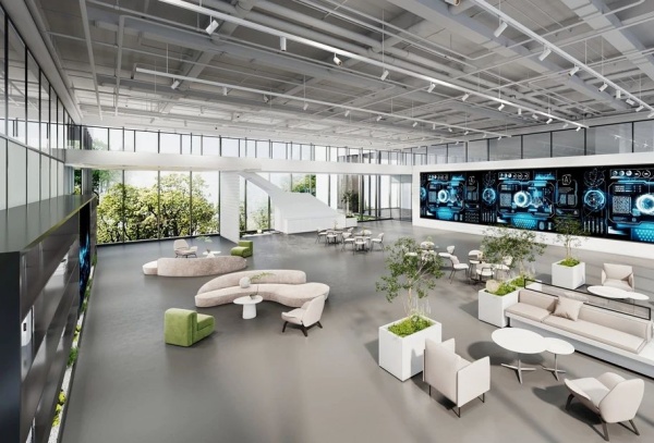 安得智聯(lián)辦公樓中庭展廳設(shè)計(jì)