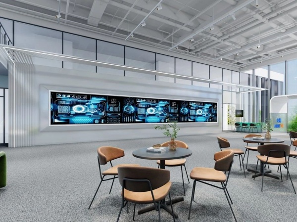 安得智聯(lián)辦公樓中庭展廳設(shè)計(jì)