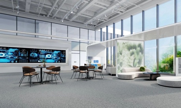 安得智聯(lián)辦公樓中庭展廳設(shè)計(jì)