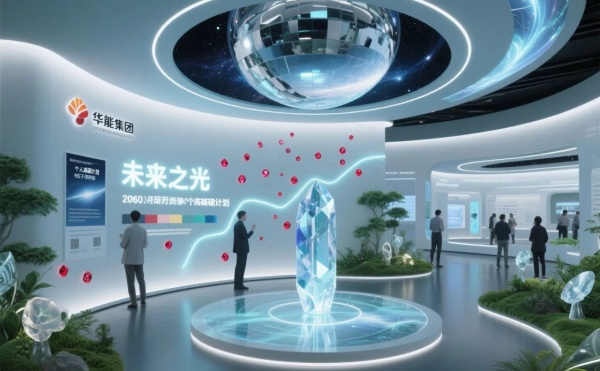 華能環(huán)保科技展廳里能摸到風(fēng)、看到魚，還能穿越到 2050