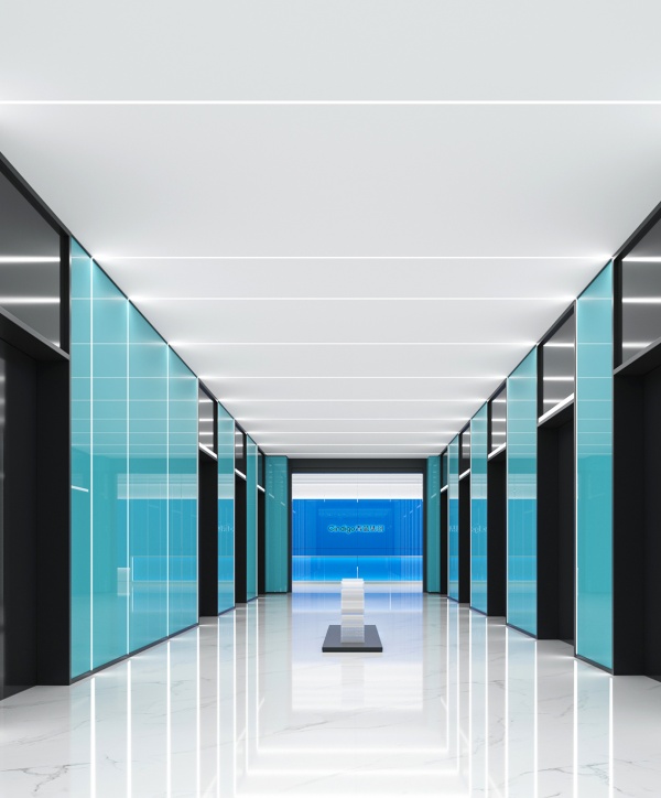 青藍(lán)集創(chuàng)醫(yī)療設(shè)備展廳設(shè)計(jì)