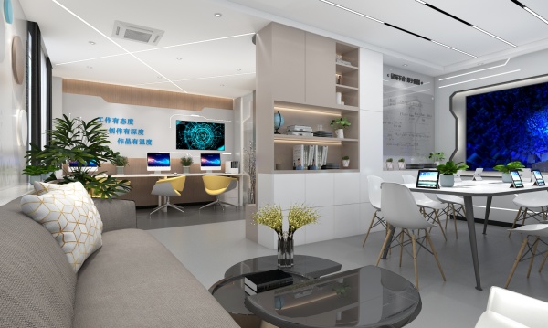 當(dāng)傳媒辦公邂逅現(xiàn)代美學(xué)，打造科技感與人文溫度的文化空間設(shè)計(jì)