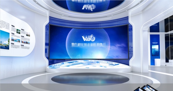 科技企業展廳設計效果圖