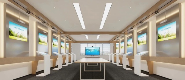 安溪瀚藍固廢展廳走進 “生態即生活”環保展廳的「自然共生」設計