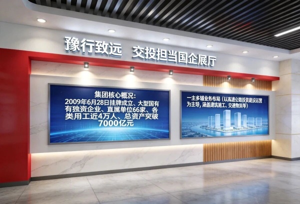 河南交投集團展廳設計——藏著中原交通的奮斗與遠方