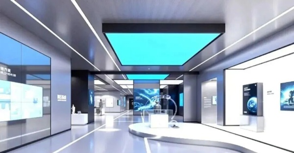 極簡科技風展廳：用空間語言對話未來